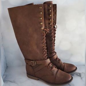 Mossimo Supply Co. Brown Knee High Boots Size 9